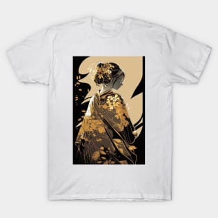 The Black and Gold Kimono T-Shirt